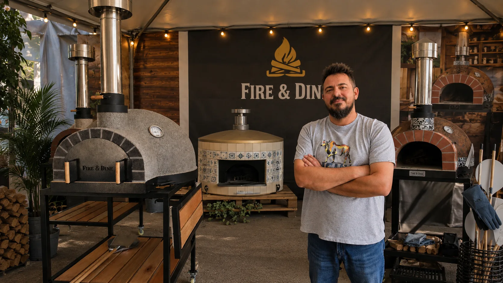 Fire & Dine founder Andre Becker during an interview